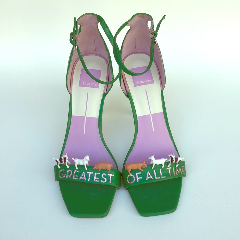 One-of-a-Kind handpainted, upcycled art shoes!